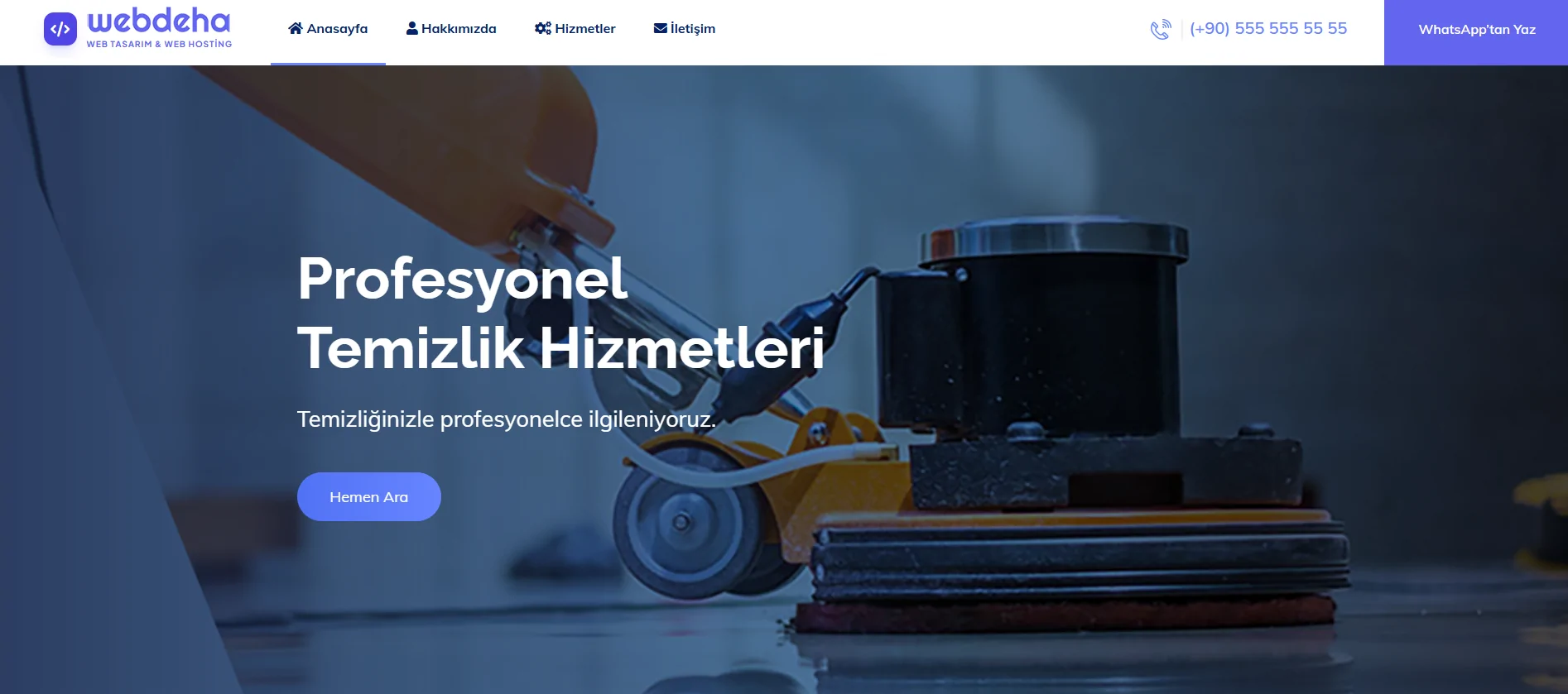 Temizlik v1 HTML OnePage Tema